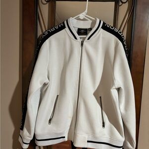 Harley-Davidson White Jacket with Black Stripes